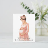 妊婦 | 妊娠中の女性 イラスト - シーズンカード (スタンド正面)