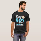 妊婦 BABY BOY LOADING 楽しい未来のママ Tシャツ (正面フル)