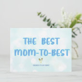 妊産婦のための母の日カード サンキューカード (スタンド正面)