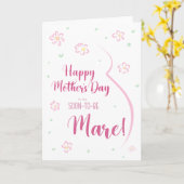 妊馬用マザーデイカード カード (黄色い花)