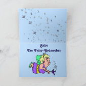 『妖おもしろい精のゴッドファザー』誕生日カード（赤ちゃん付き） カード (内部)
