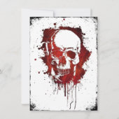 妖怪の集まり:ハロウィーンスカルの衣装パーティー 招待状 (裏面)