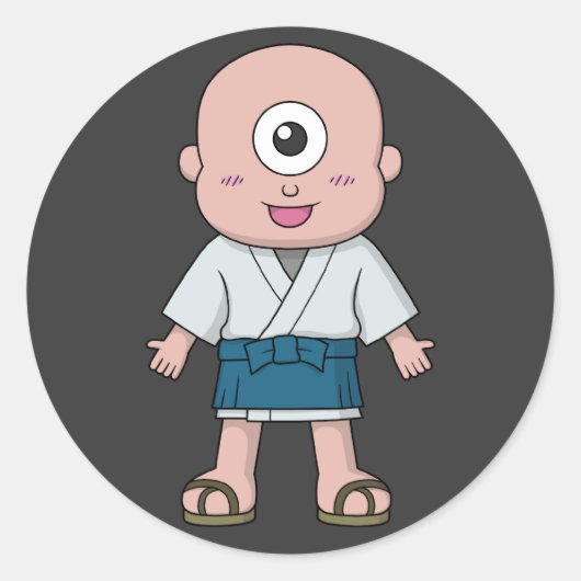 妖怪ひとつめ小僧 ラウンドシール (正面)