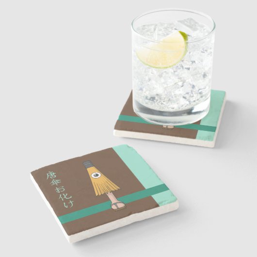 妖怪唐笠大掛幽霊 ストーンコースター (横)