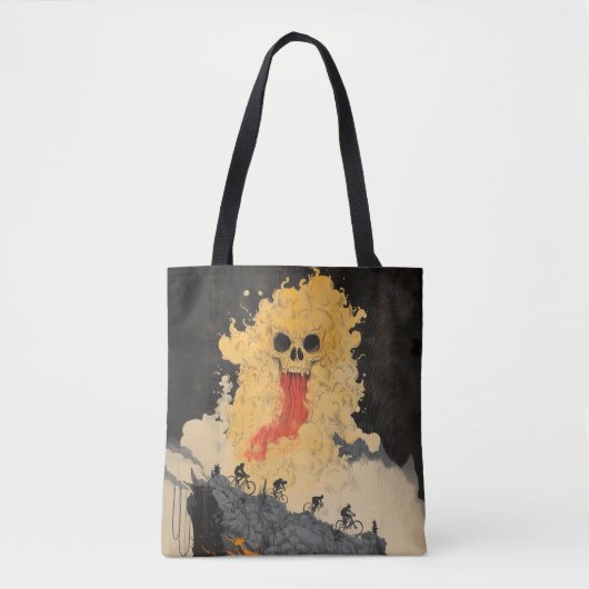 妖怪日本のサイクリング トートバッグ (正面)