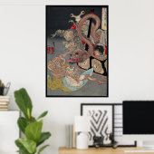 妖怪日本の浮世絵おもい葛良芳年 ポスター (ホームオフィス)