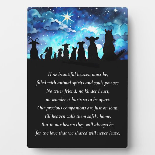 妖気詩を書いたペットの記念碑 フォトプラーク (正面)