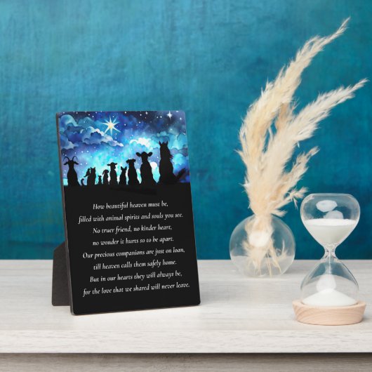 妖気詩を書いたペットの記念碑 フォトプラーク (側面)