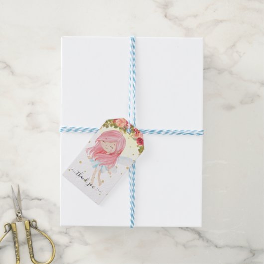 妖精ありがとうギフトタグ | Enchanted Garden ギフトタグ (より糸付き)