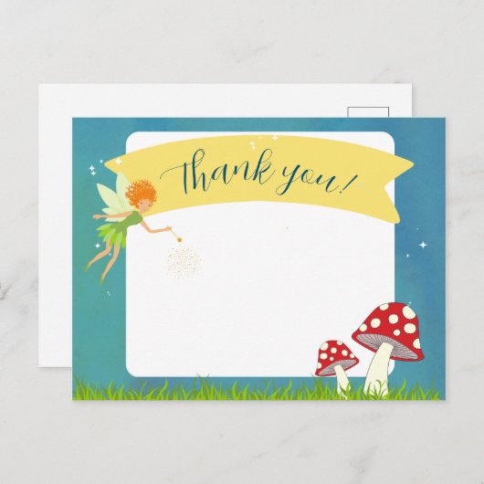 妖精ありがとうポストカード ポストカード (正面/裏面)