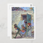 妖精いたずらヴィンテージイラストレーションはがき ポストカード (正面/裏面)