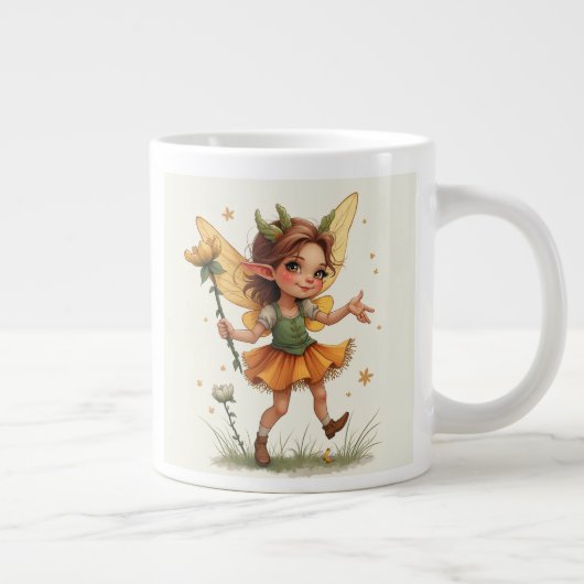 妖精おもしろいのマグス ジャンボコーヒーマグカップ (右)