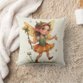 妖精おもしろいの枕 クッション (ブランケット)