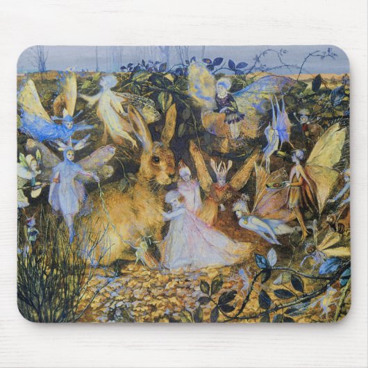 妖精およびウサギ マウスパッド (正面)