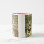 妖精およびカエルのコーヒー・マグ ツートーンマグカップ (中央)