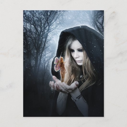 妖精および女の子 ポストカード (正面)