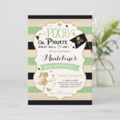 妖精および海賊誕生日の招待状の妖精の海賊 招待状 (スタンド正面)