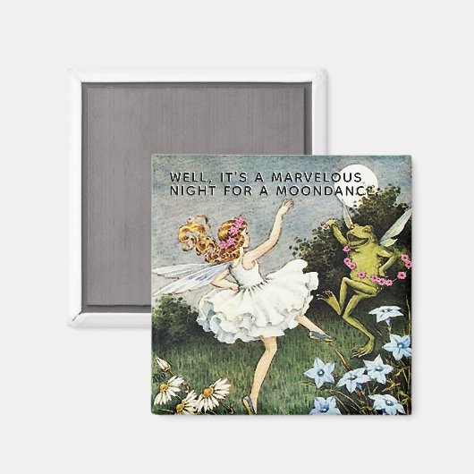 妖精お洒落とカエルのダンサー マグネット (正面/裏面)