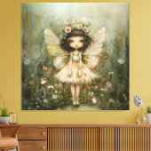 妖精お洒落と山花 キャンバスプリント (インサイチュ (リビング))