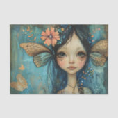 妖精お洒落の女の子の切り離 薄葉紙 (正面)
