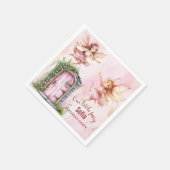 妖精お洒落をテーマにした誕生日パーティー スタンダードカクテルナプキン (角)