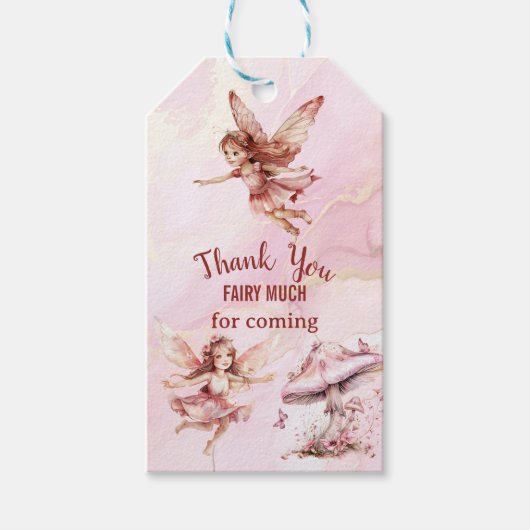 妖精お洒落をテーマにした ギフトタグ (正面)