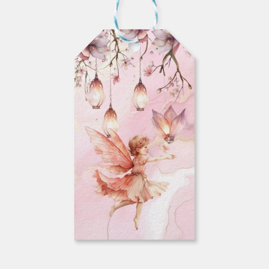 妖精お洒落をテーマにした ギフトタグ (裏面)