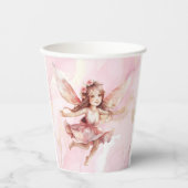妖精お洒落をテーマにした 紙コップ (正面)