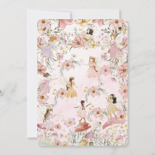 妖精お洒落赤ちゃんシャワー花園メドウ セーブザデート (裏面)