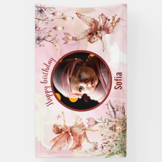 妖精お洒落 横断幕 (縦)