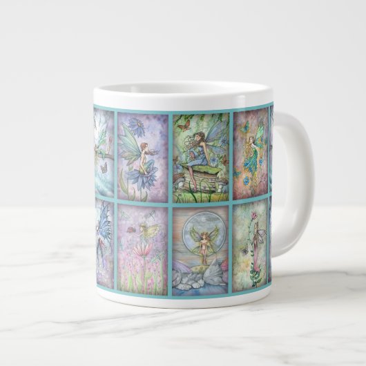 妖精がいっぱいジャンボマグ ジャンボコーヒーマグカップ (正面右)