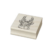 妖精がキノコの上に座っている ラバースタンプ (スタンプ)