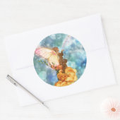 妖精がステッカーを願う ラウンドシール (封筒)