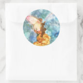 妖精がステッカーを願う ラウンドシール (バッグ)