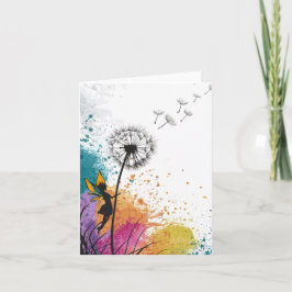 妖精がタンポポのカードを振空白のる シーズンカード