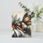 妖精がデイジーの花で眠る ポストカード (スタンド正面)