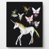 妖精がユニコーンを彩る フォトプラーク (正面)