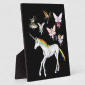 妖精がユニコーンを彩る フォトプラーク (側面)