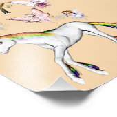 妖精がユニコーンを彩る フォトプリント            (角)