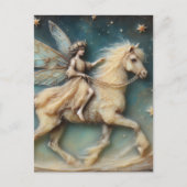 妖精が彼女の馬に乗って ポストカード (正面)