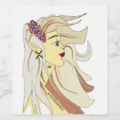 妖精が恵み、ドロップヒントワインラベルを送信 ワインラベル (シングルラベル)