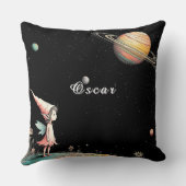 妖精が惑星と宇宙を考える クッション (裏面)