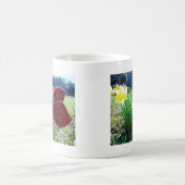 妖精が水仙の中 コーヒーマグカップ (中央)
