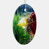 妖精が水仙の中 セラミックオーナメント (右)
