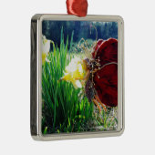 妖精が水仙の中 メタルオーナメント (右)