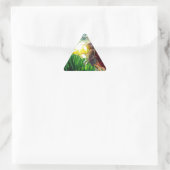 妖精が水仙の中 三角形シール (バッグ)