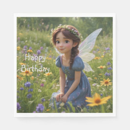 妖精が牧草地に スタンダードランチョンナプキン