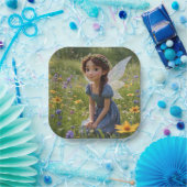 妖精が牧草地に ペーパープレート (パーティー)