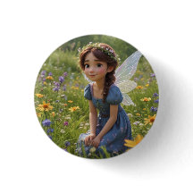 妖精が牧草地に