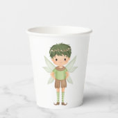 妖精が緑を着て 紙コップ (裏面)